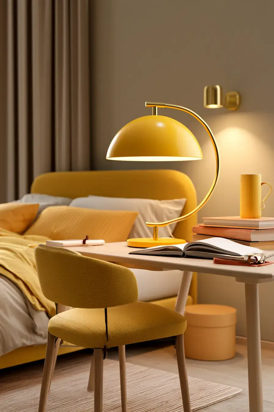 27 Cheerful Yellow Dorm Room Ideas For A Bright Cozy College Space