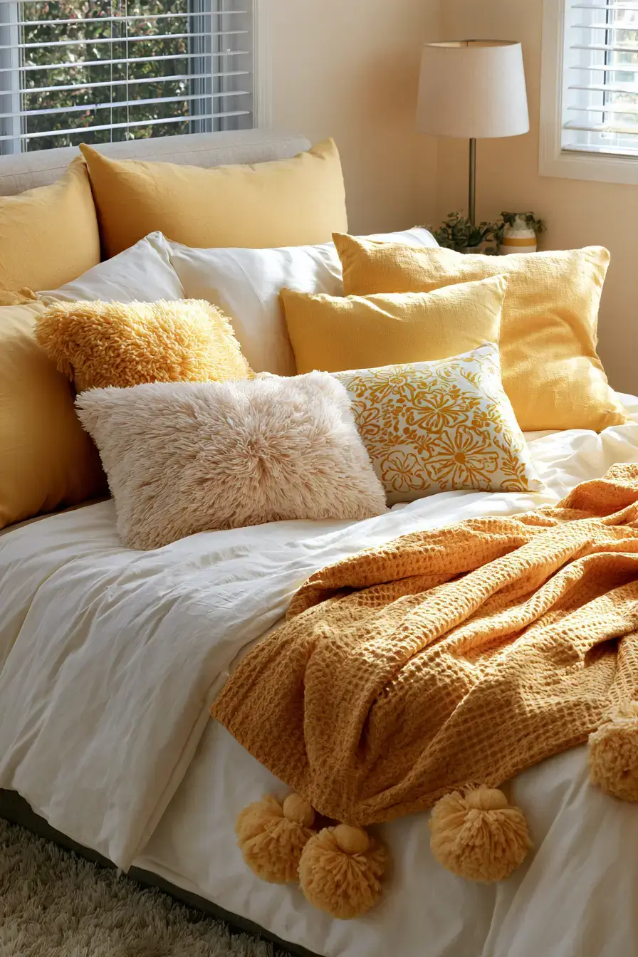 27 Cheerful Yellow Dorm Room Ideas For A Bright Cozy College Space