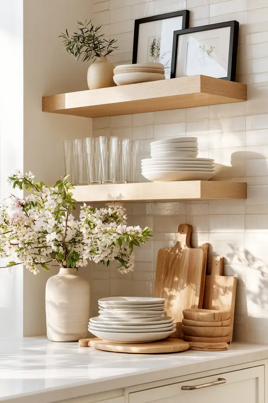 27 Beautiful Kitchen Shelf Decor Ideas For A Cozy Stylish Home