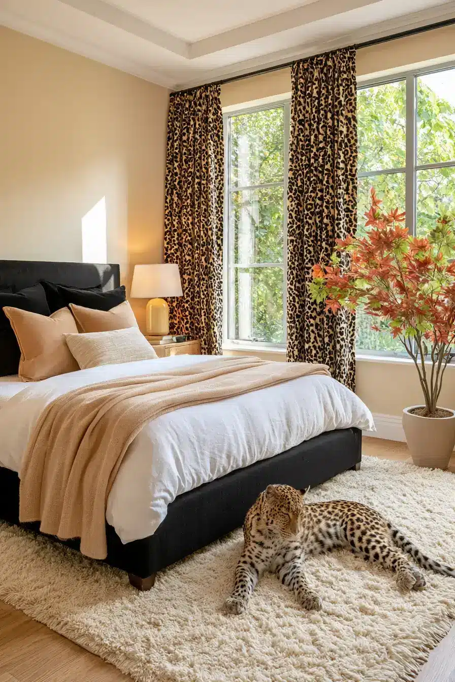 27 Bold Leopard Print Bedroom Ideas For A Chic Wild Space