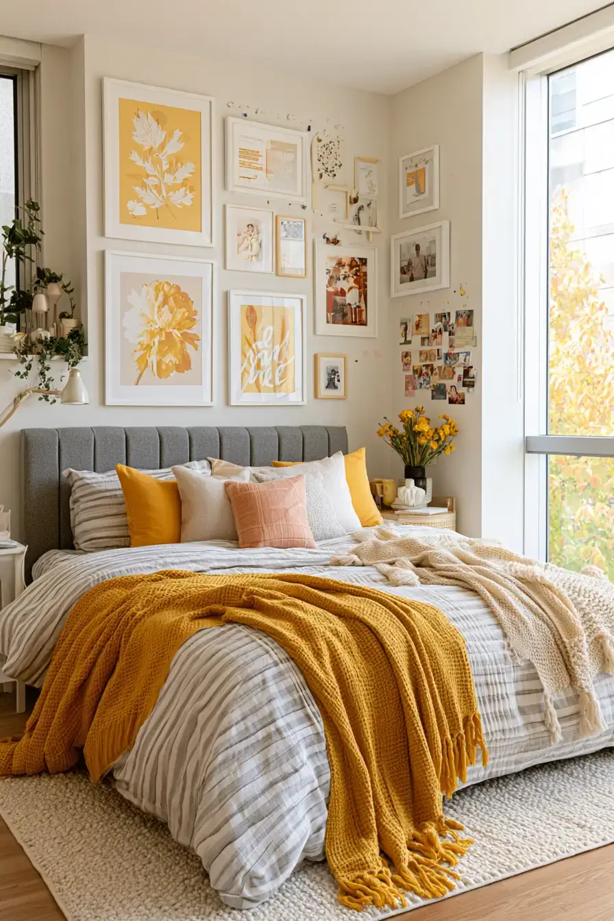 27 Cheerful Yellow Dorm Room Ideas For A Bright Cozy College Space