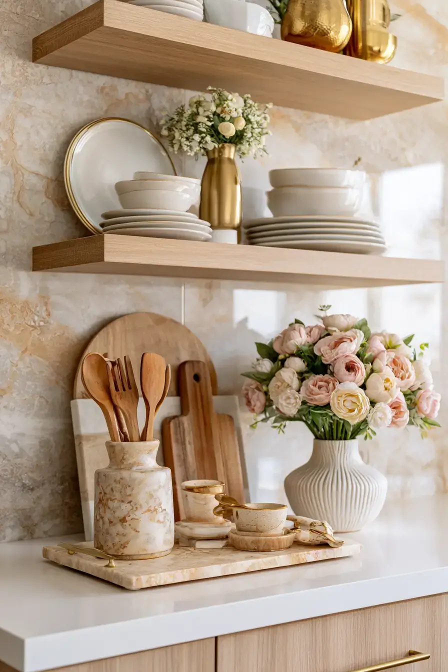 27 Beautiful Kitchen Shelf Decor Ideas For A Cozy Stylish Home