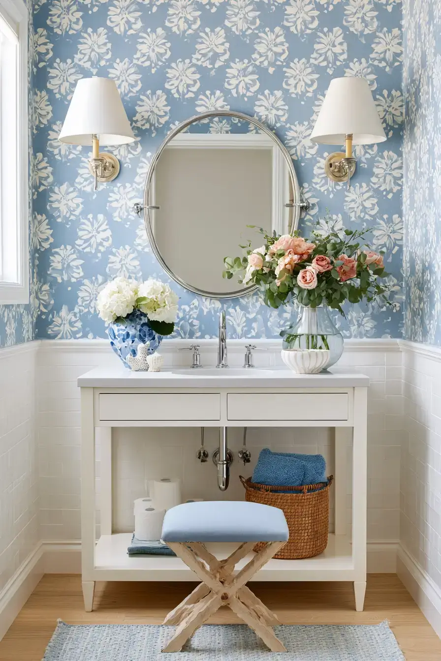 27 Stylish Small Powder Room Ideas For A Beautiful Guest Bathroom