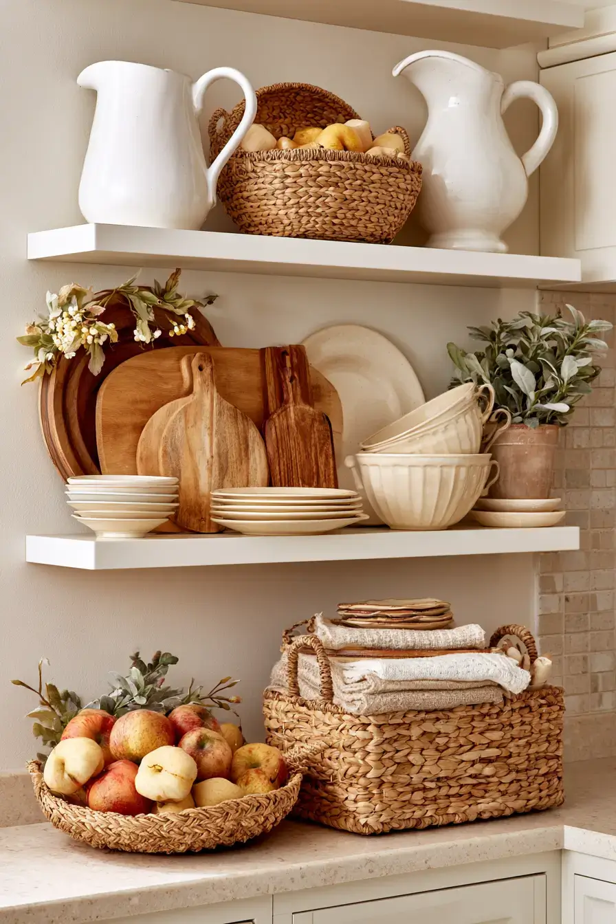 27 Beautiful Kitchen Shelf Decor Ideas For A Cozy Stylish Home