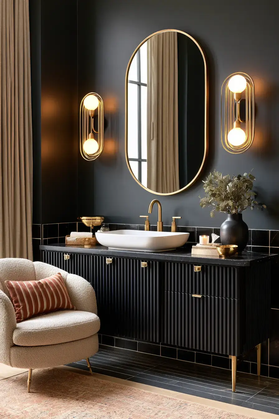 27 Moody Bathroom Ideas For A Dark Cozy Luxe Retreat