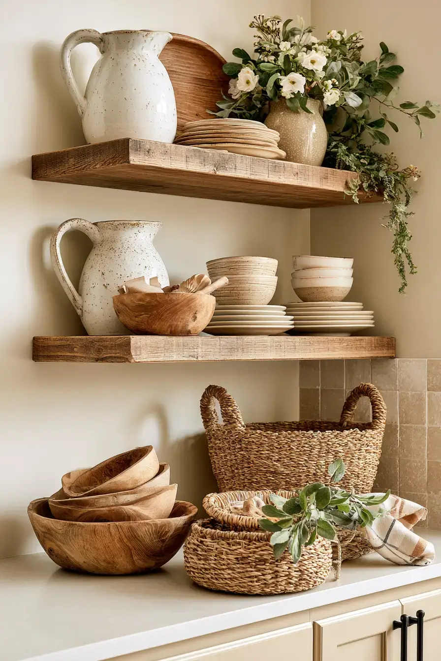 27 Beautiful Kitchen Shelf Decor Ideas For A Cozy Stylish Home