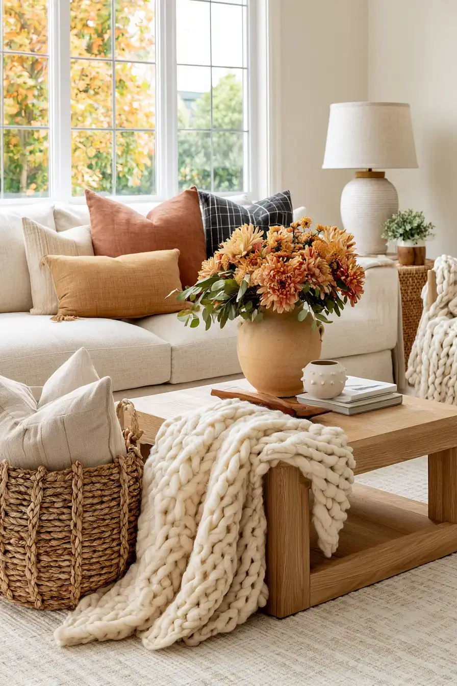 27 Cozy Fall Living Room Ideas for a Warm Seasonal Retreat