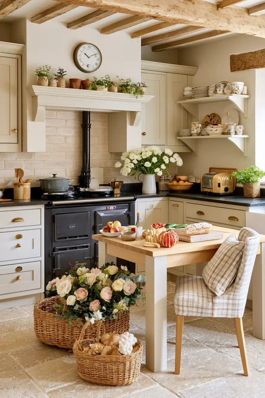 27 Homey English Countryside Kitchen Ideas For Timeless Living
