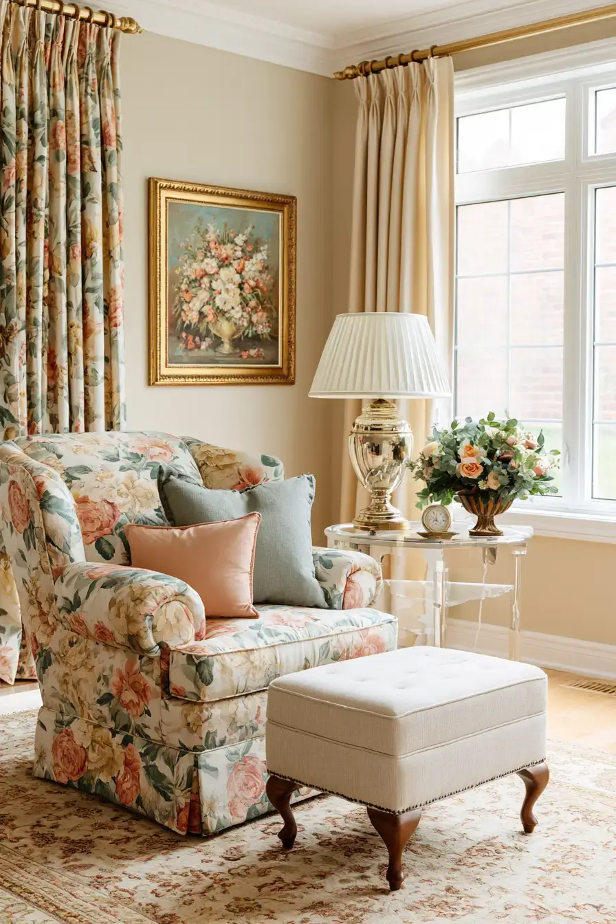27 Chic Grandmillennial Living Room Ideas For Elegant Inspiration