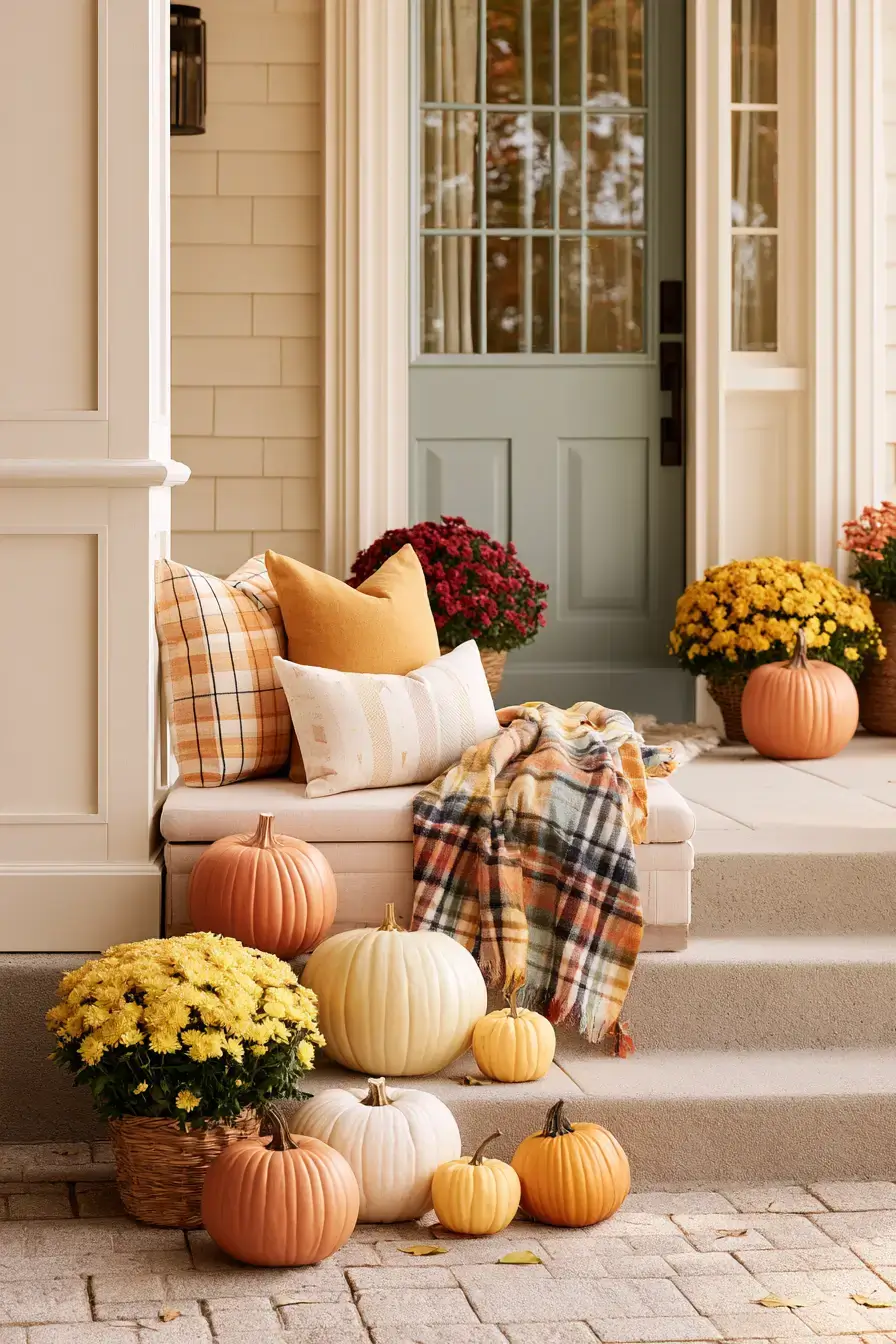 27 Cozy Fall Porch Ideas For Festive Curb Appeal