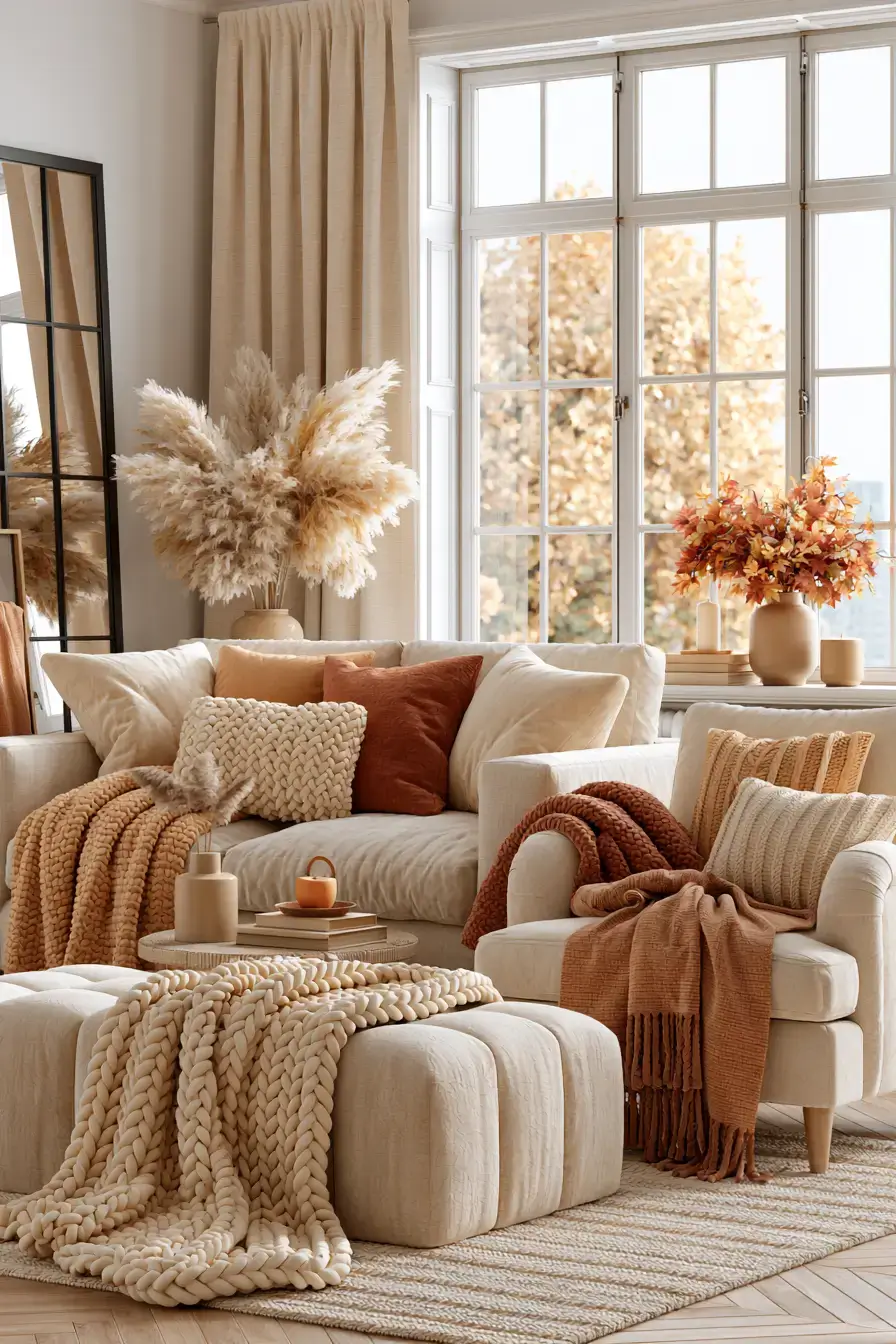 27 Cozy Fall Living Room Ideas for a Warm Seasonal Retreat