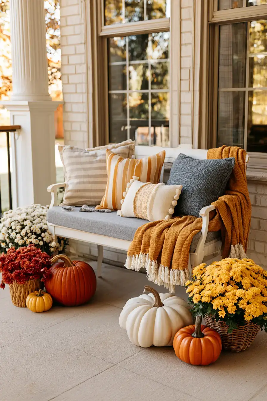 27 Cozy Fall Porch Ideas For Festive Curb Appeal