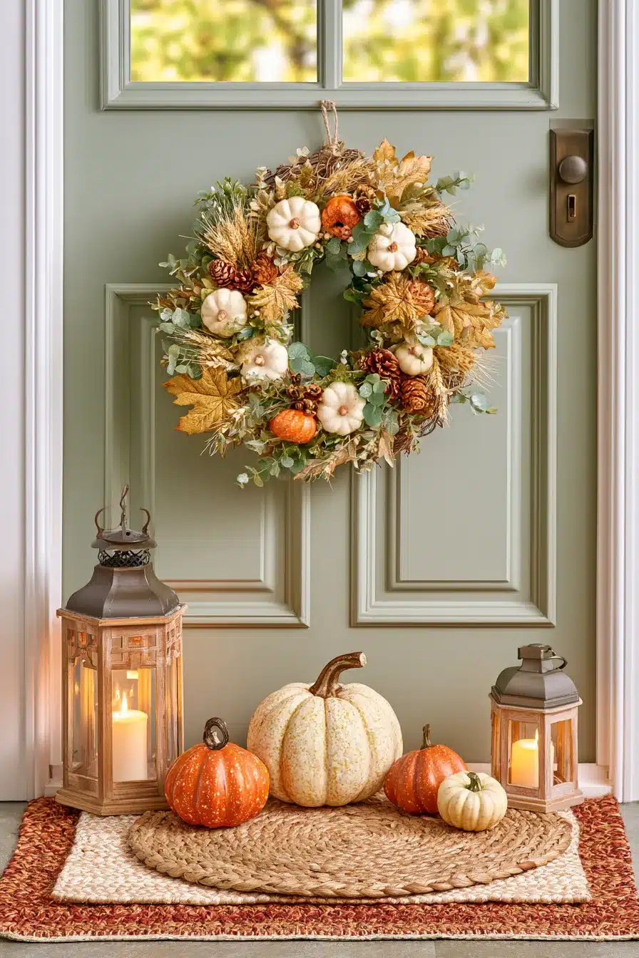 27 Beautiful Fall Wreaths for Your Front Door to Welcome Autumn in Style