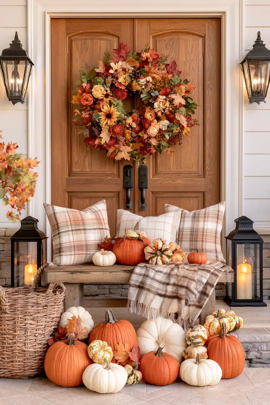27 Beautiful Autumn Front Porch Decor Ideas for a Warm Seasonal Welcome