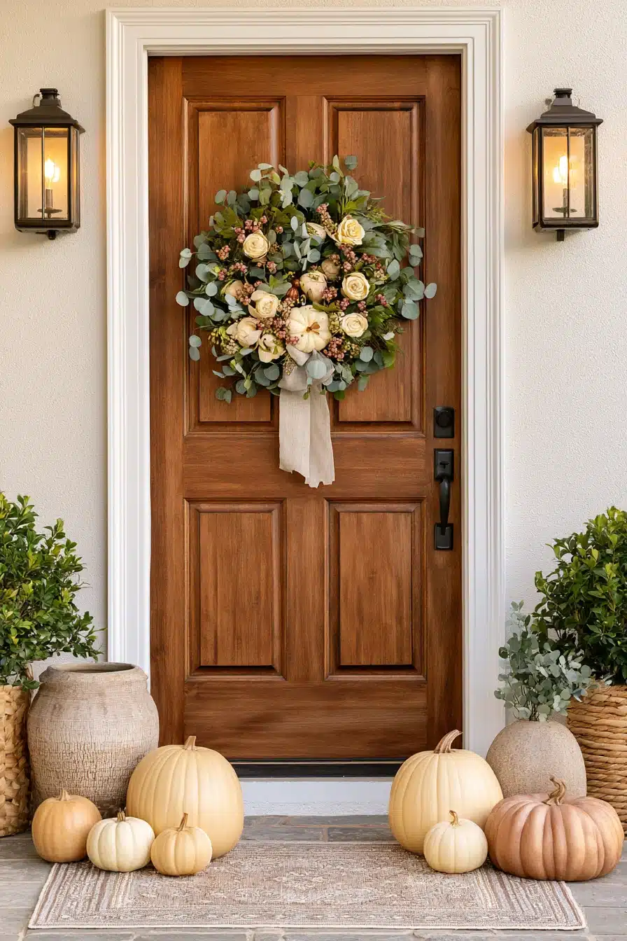27 Gorgeous Fall Wreaths for Front Door Style and Seasonal Charm
