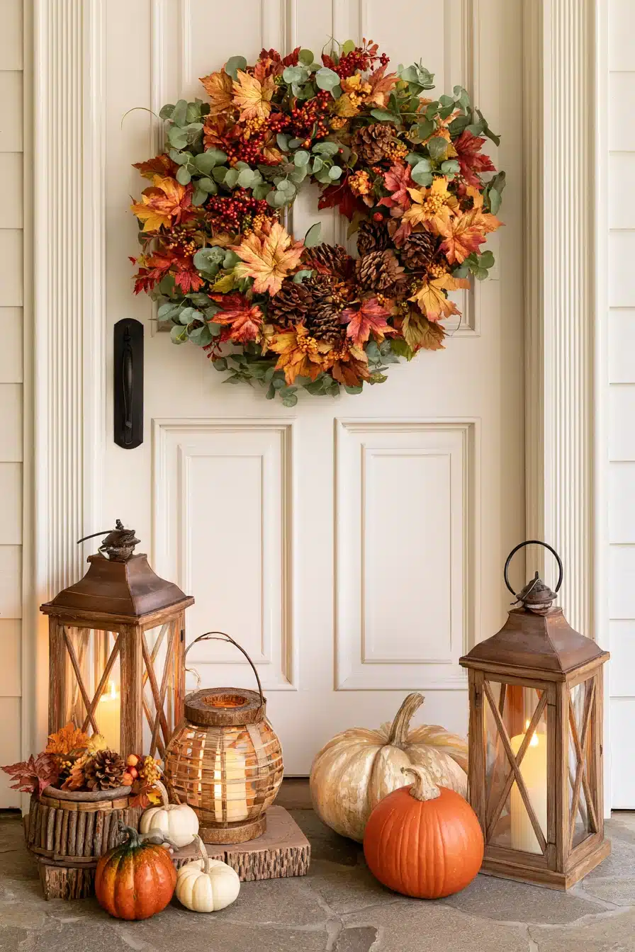 27 Beautiful Thanksgiving Porch Decorations for a Warm Holiday Welcome