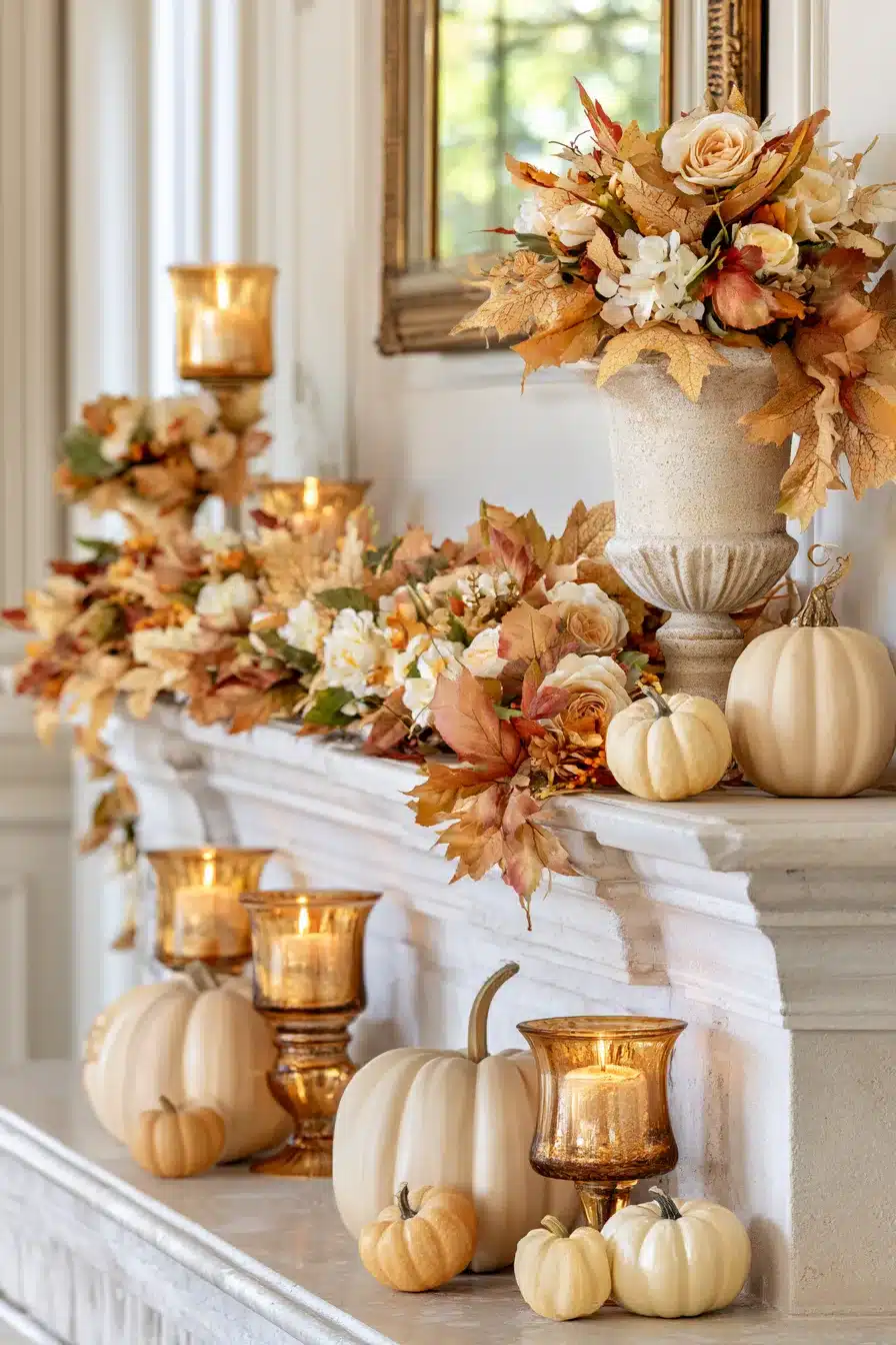 27 Gorgeous Fall Garland Mantle Ideas for a Cozy Seasonal Display