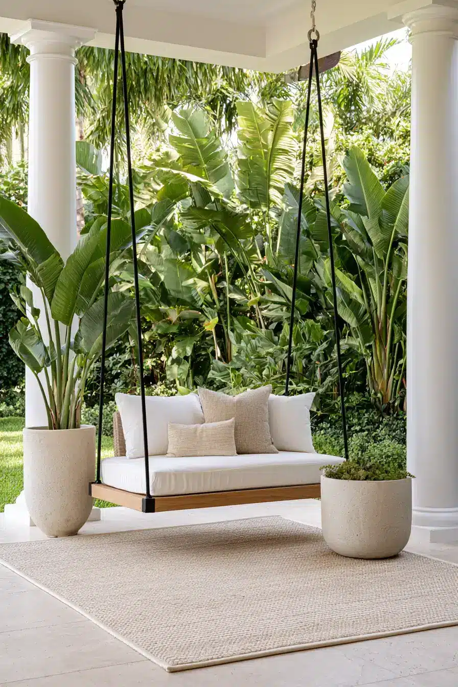 27 Dreamy Porch Swing Ideas for a Cozy Outdoor Escape