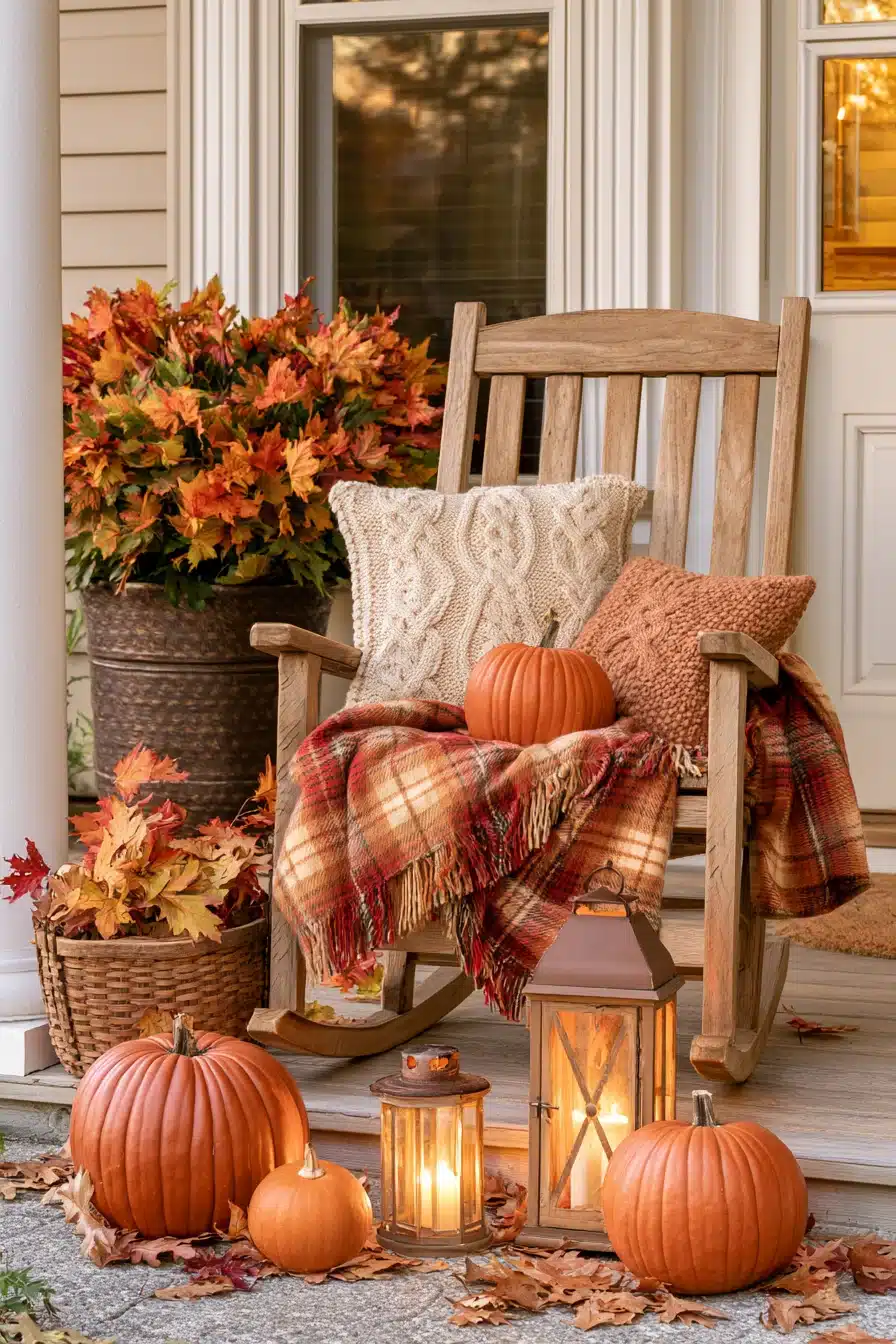 27 Beautiful Autumn Front Porch Decor Ideas for a Warm Seasonal Welcome