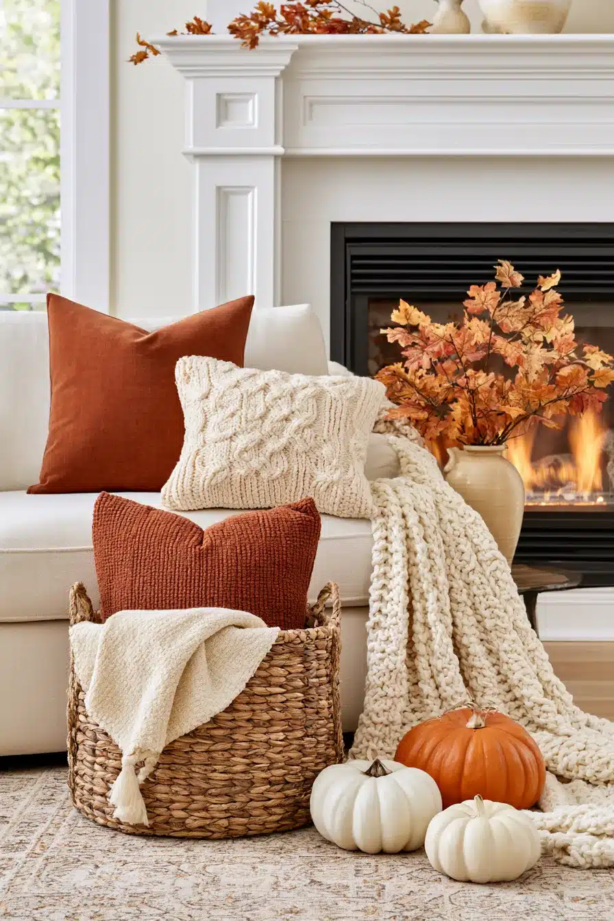 27 Autumn Fireplace Decor Ideas for a Warm Cozy Home