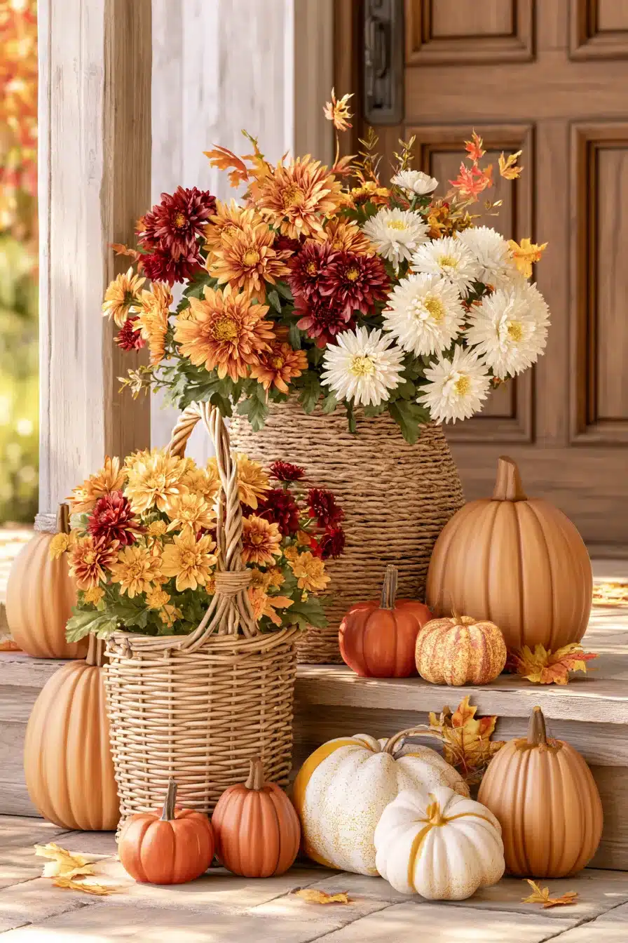 27 Beautiful Autumn Front Porch Decor Ideas for a Warm Seasonal Welcome
