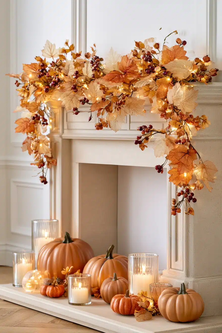 27 Autumn Fireplace Decor Ideas for a Warm Cozy Home