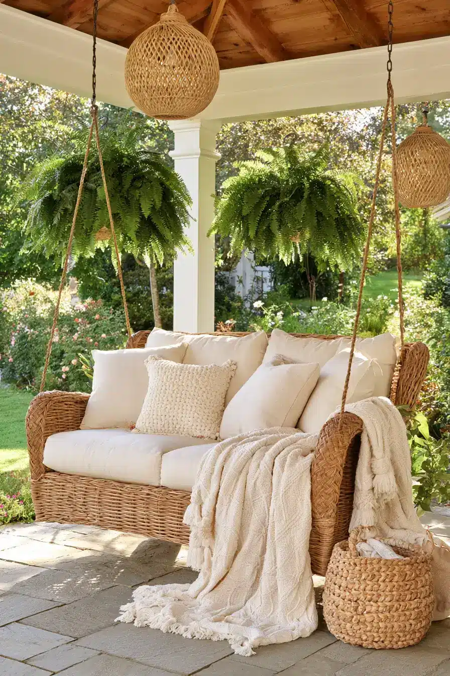 27 Dreamy Porch Swing Ideas for a Cozy Outdoor Escape