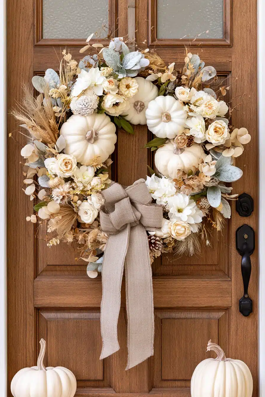 27 Gorgeous Fall Wreaths for Front Door Style and Seasonal Charm
