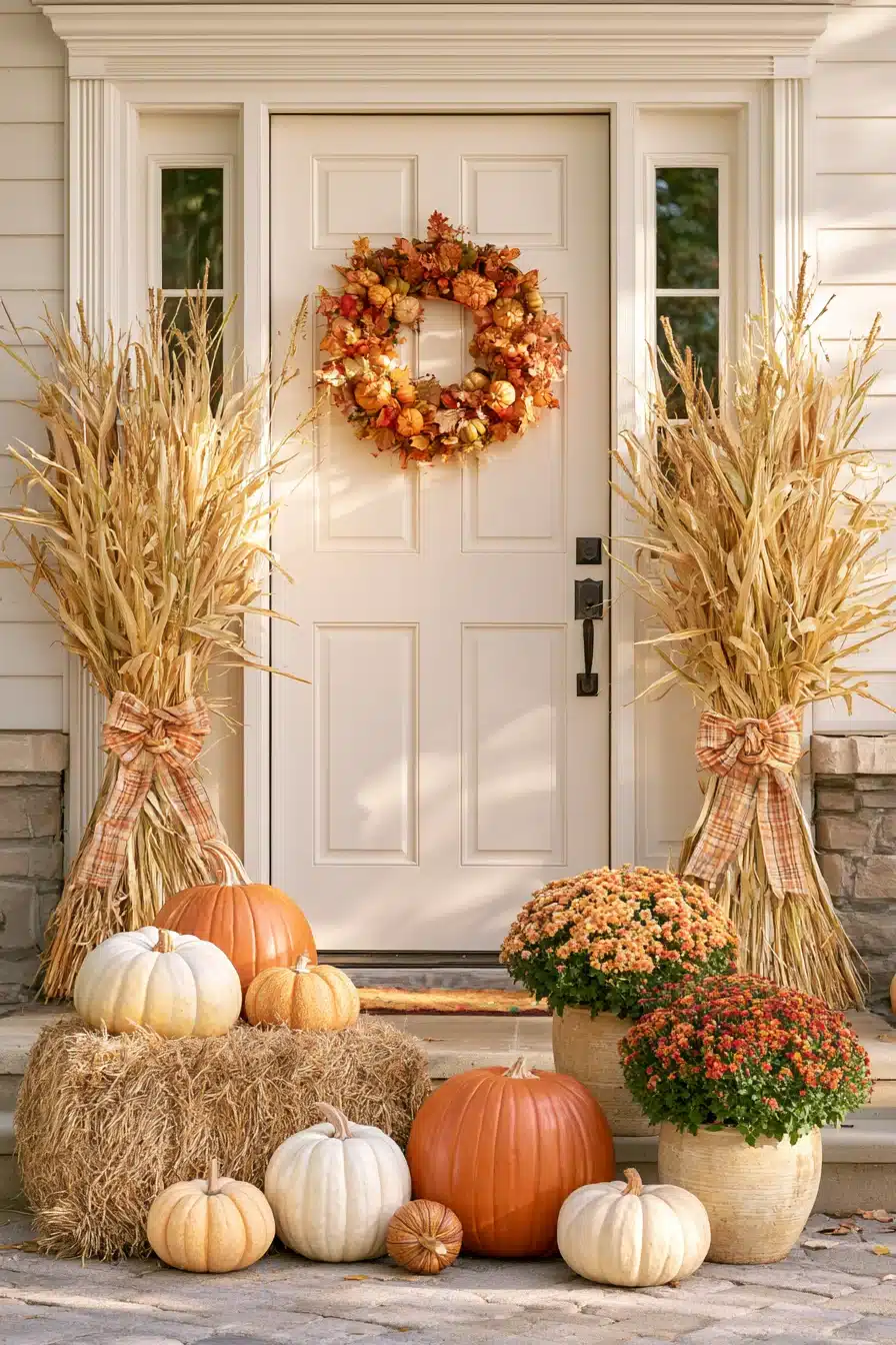 27 Outdoor Fall Decorations for a Warm and Welcoming Home