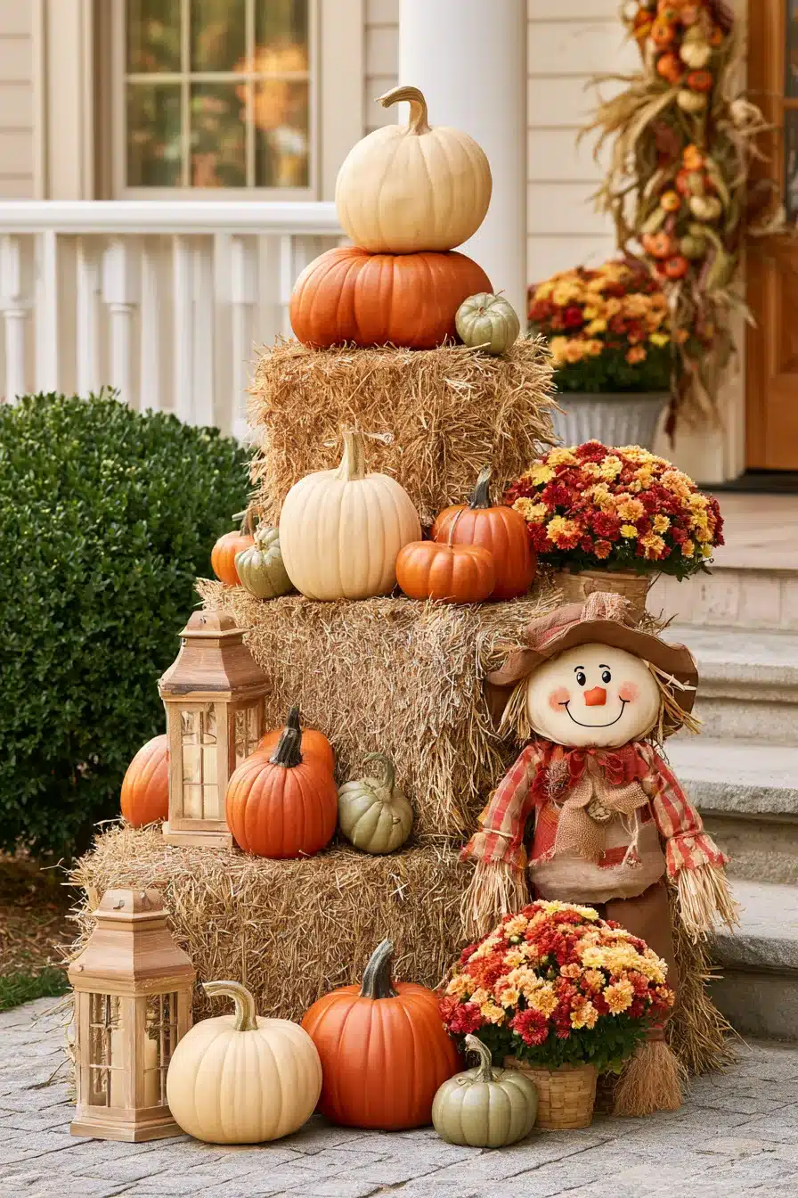 27 Outdoor Fall Decorations for a Warm and Welcoming Home