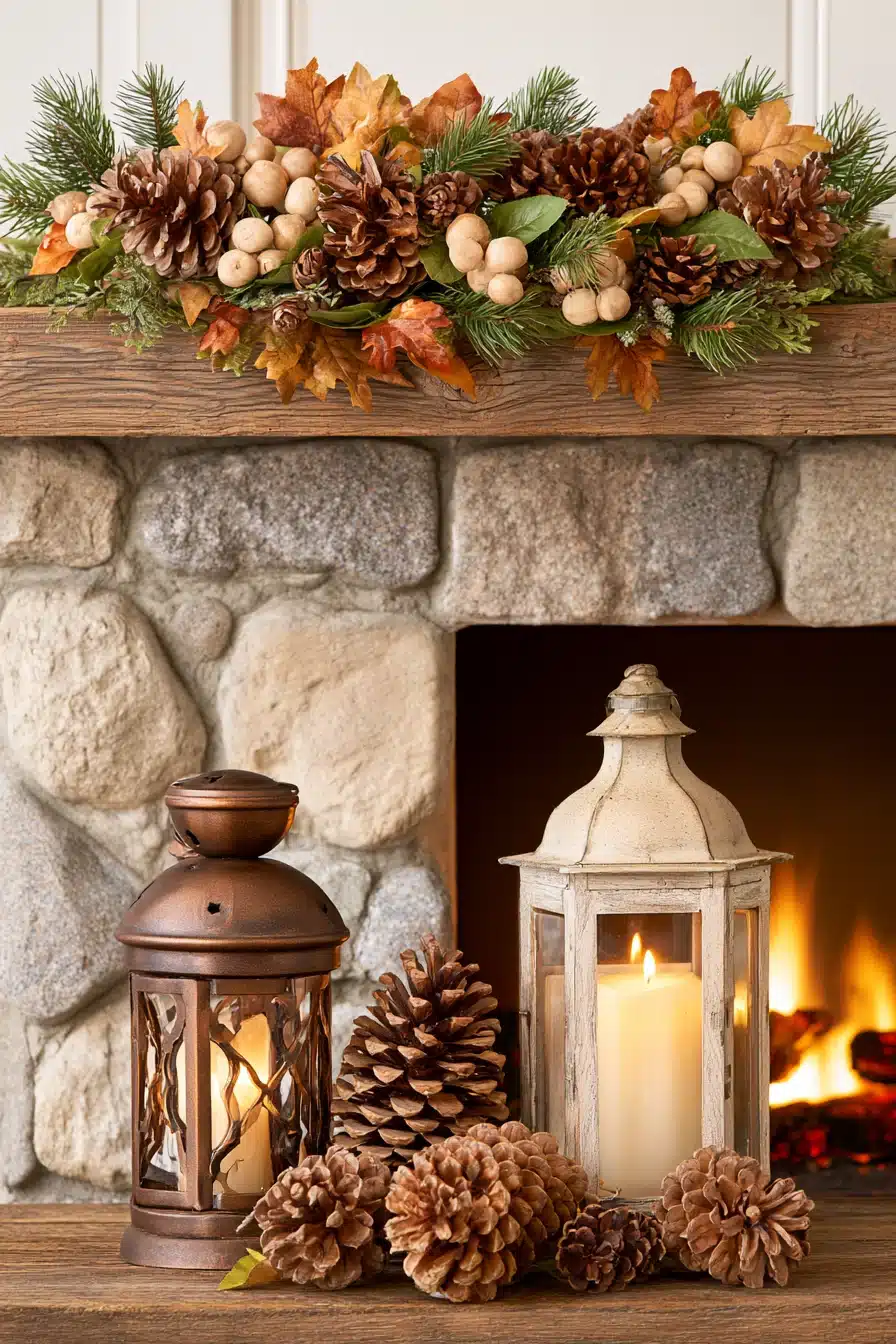 27 Gorgeous Fall Garland Mantle Ideas for a Cozy Seasonal Display