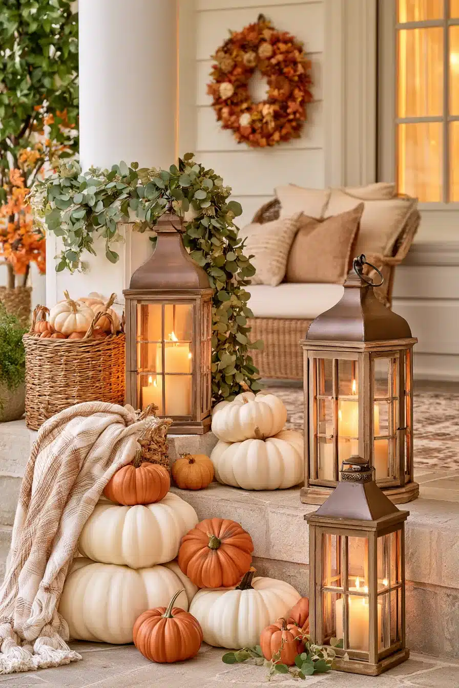 27 Beautiful Thanksgiving Porch Decorations for a Warm Holiday Welcome