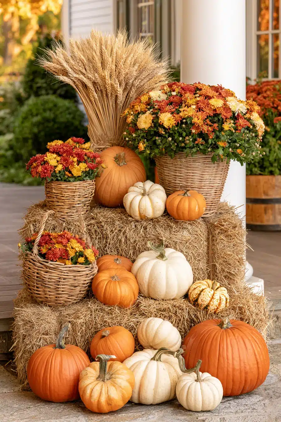 27 Beautiful Autumn Front Porch Decor Ideas for a Warm Seasonal Welcome