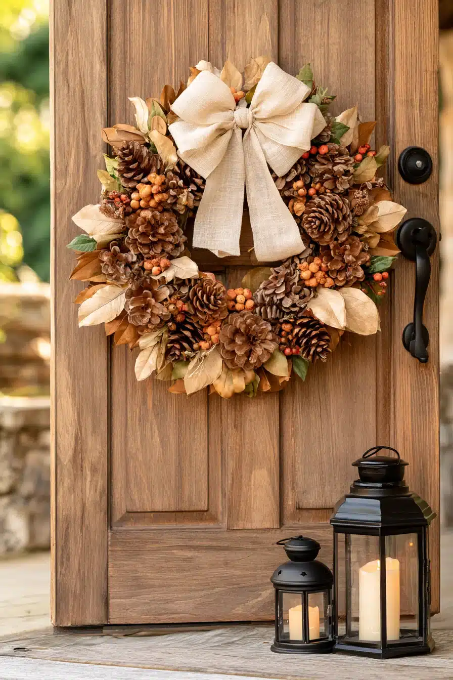 27 Beautiful Thanksgiving Door Decorations for a Warm Festive Welcome