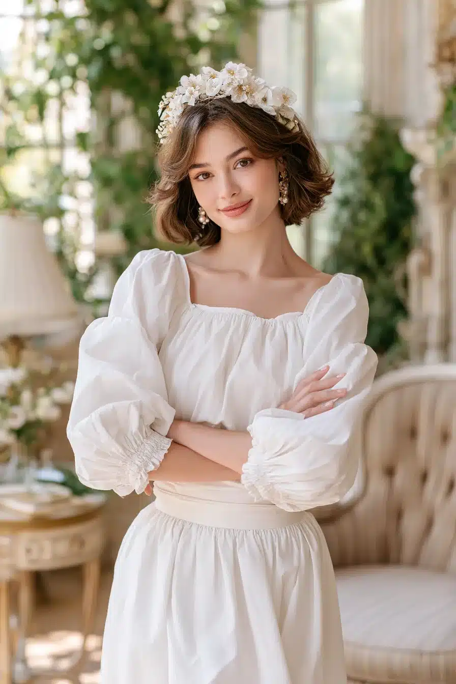 27 Charming Cottagecore Hairstyles for Short Hair With Romantic Countryside Style