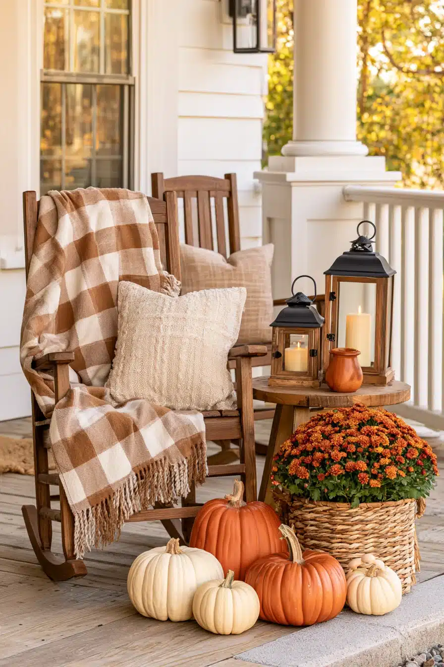 27 Beautiful Thanksgiving Porch Decorations for a Warm Holiday Welcome