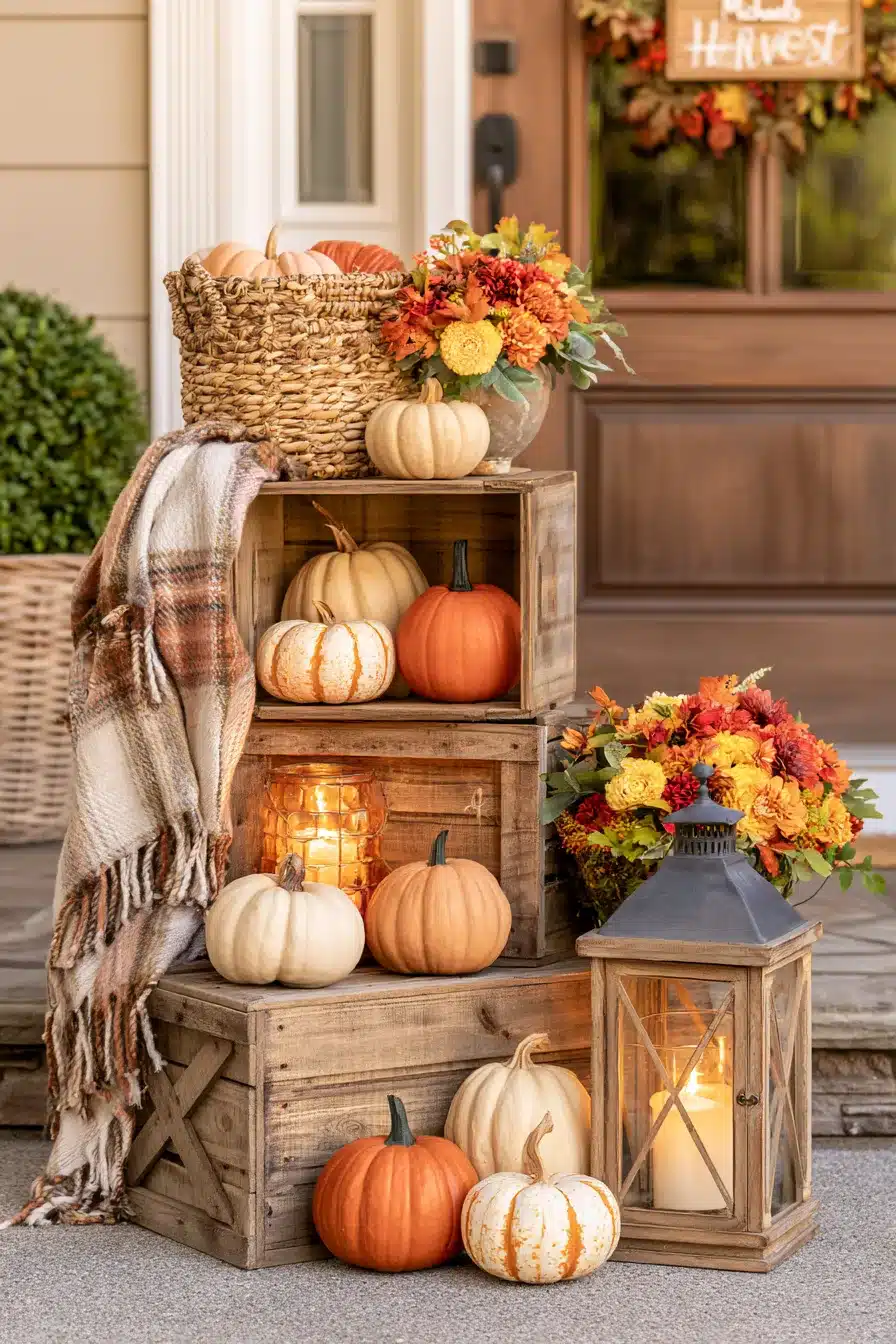 27 Outdoor Fall Decorations for a Warm and Welcoming Home