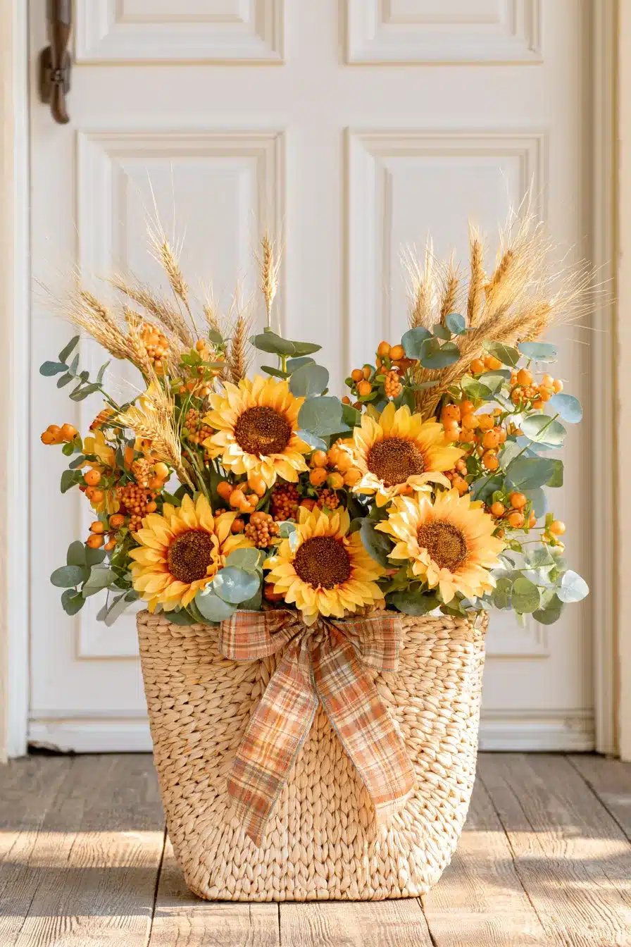 27 Beautiful Thanksgiving Door Decorations for a Warm Festive Welcome