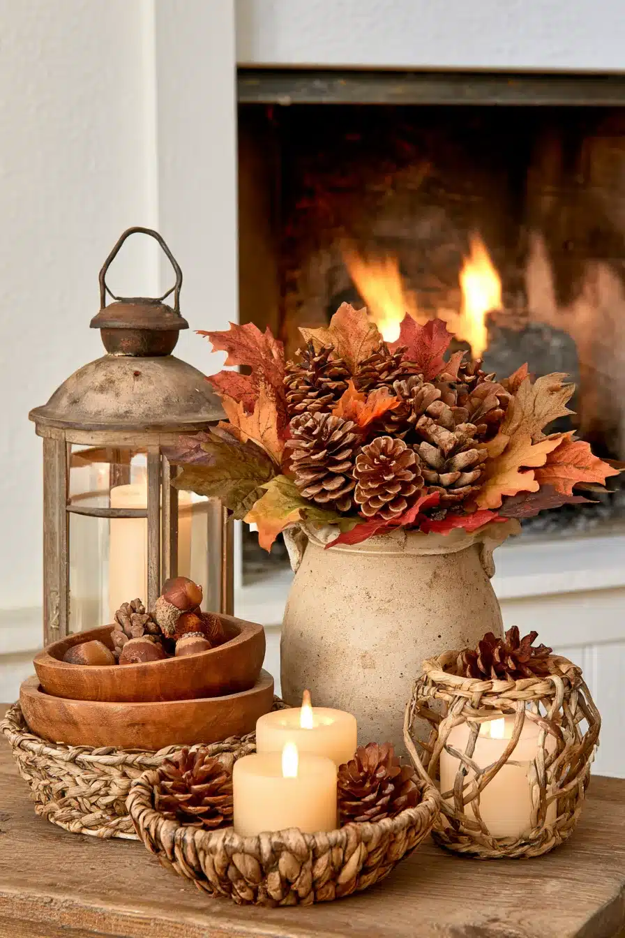27 Autumn Fireplace Decor Ideas for a Warm Cozy Home