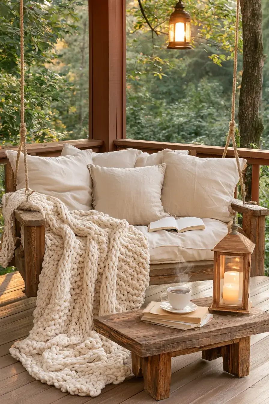 27 Dreamy Porch Swing Ideas for a Cozy Outdoor Escape