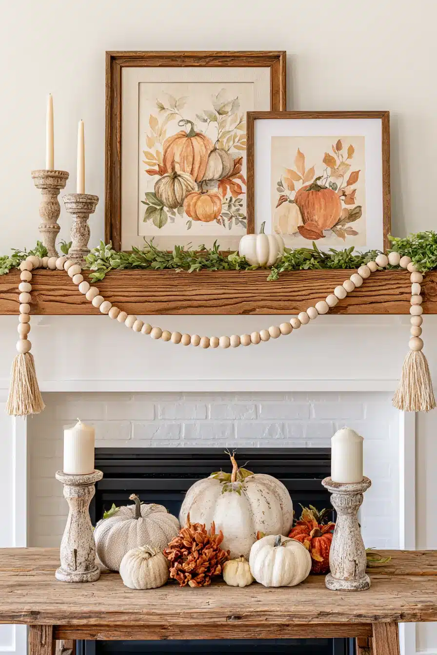 27 Gorgeous Fall Garland Mantle Ideas for a Cozy Seasonal Display