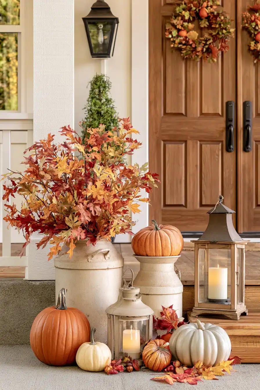 27 Beautiful Thanksgiving Porch Decorations for a Warm Holiday Welcome