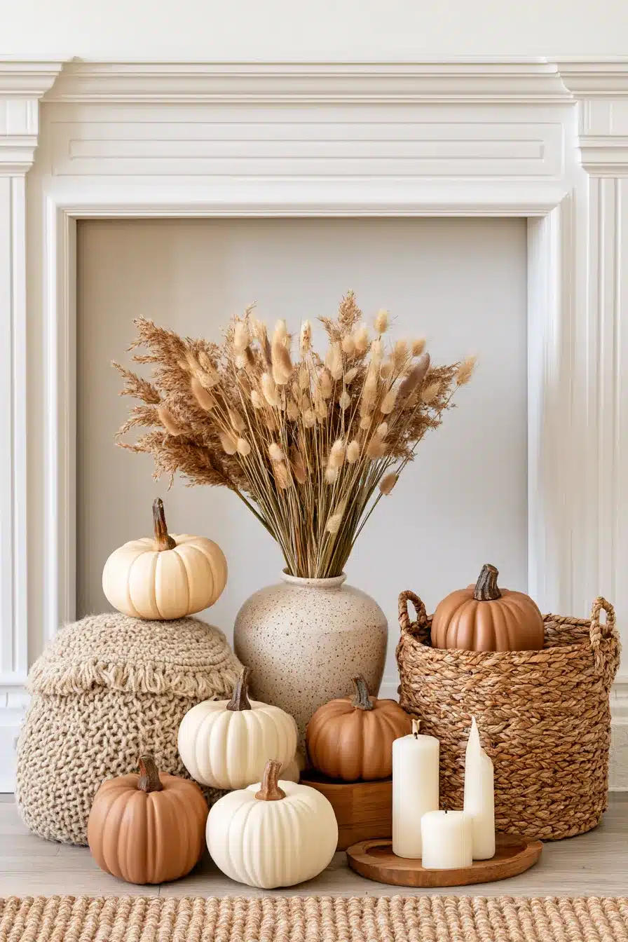 27 Autumn Fireplace Decor Ideas for a Warm Cozy Home