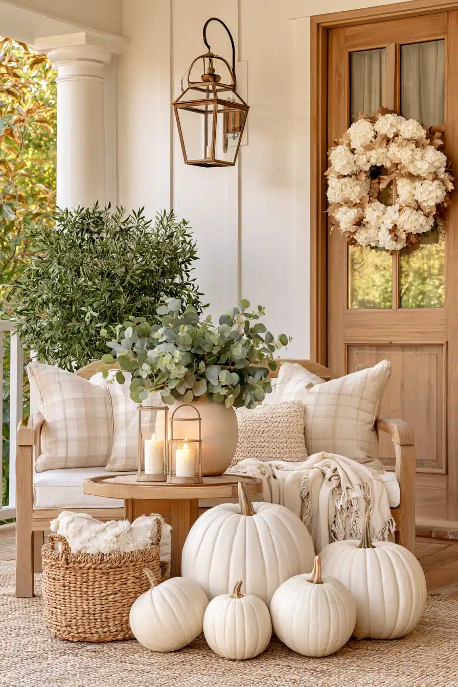 27 Beautiful Thanksgiving Porch Decorations for a Warm Holiday Welcome