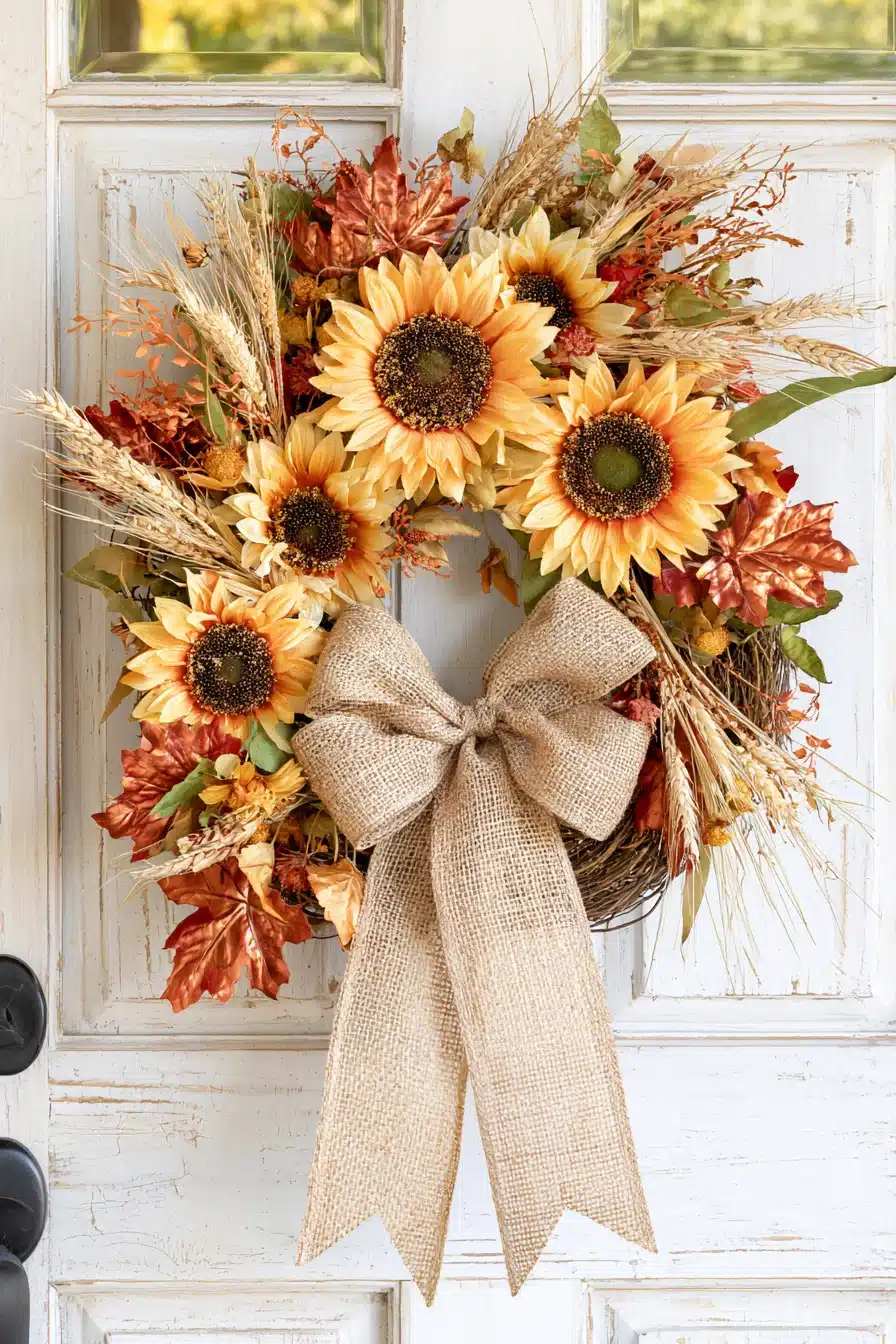 27 Beautiful Fall Wreaths for Your Front Door to Welcome Autumn in Style