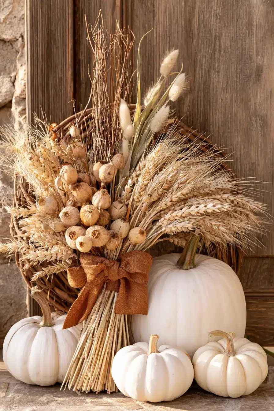 27 Gorgeous Fall Wreaths for Front Door Style and Seasonal Charm