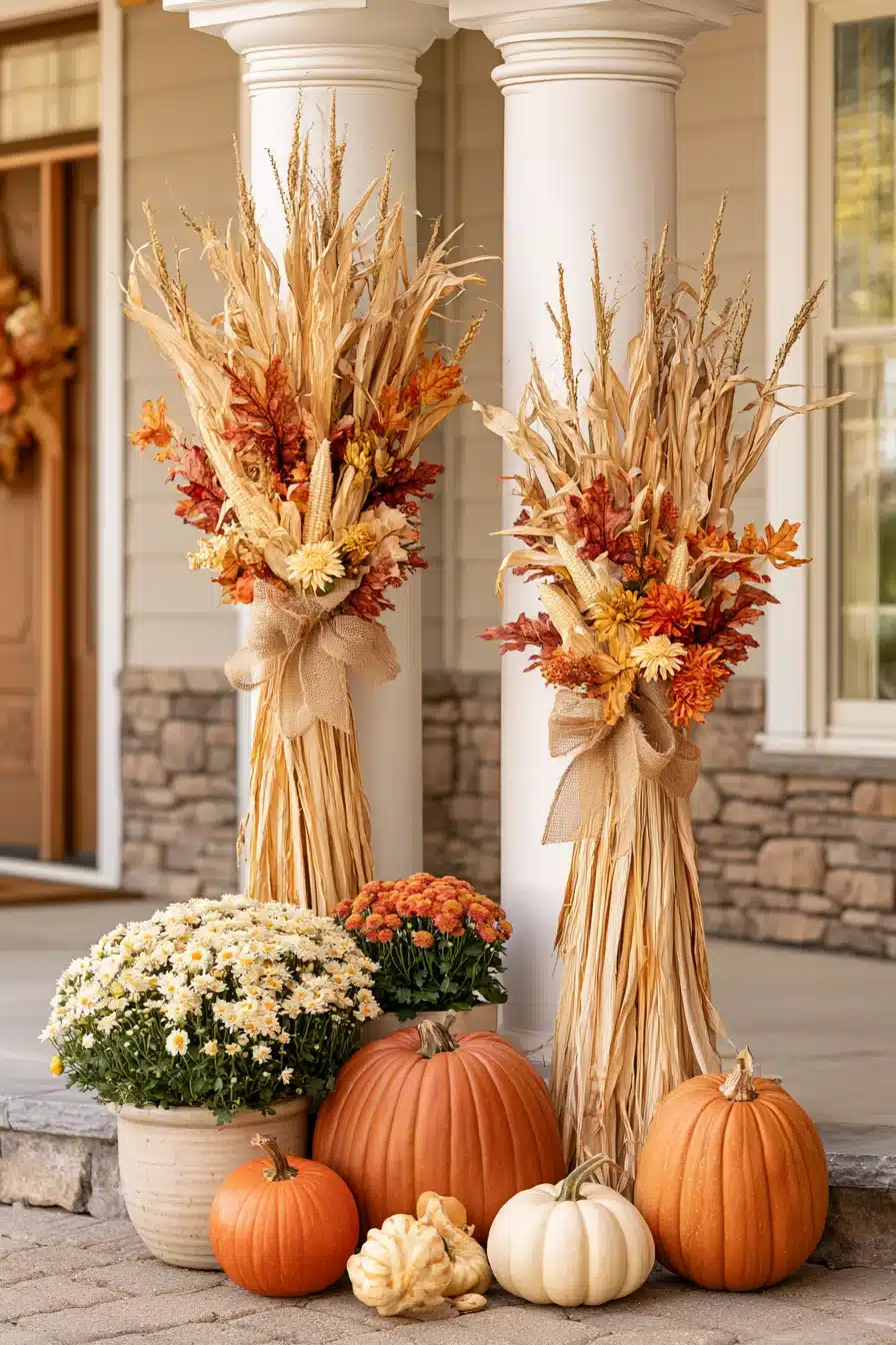 27 Beautiful Autumn Front Porch Decor Ideas for a Warm Seasonal Welcome