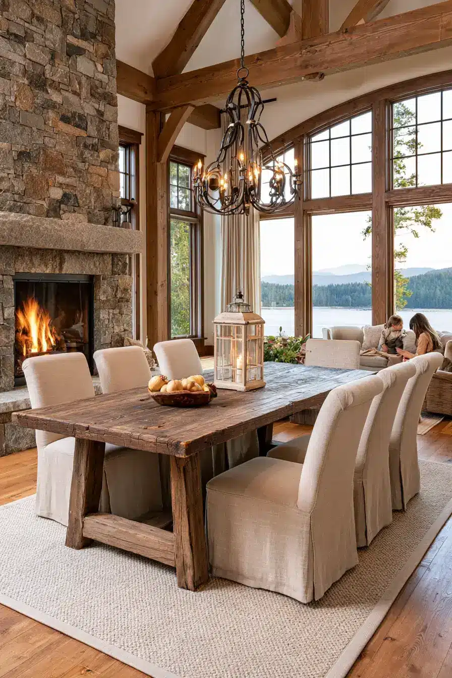 27 Cozy Lake Cabin Interiors Filled With Rustic Charm