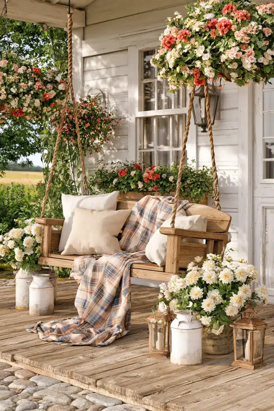 27 Dreamy Porch Swing Ideas for a Cozy Outdoor Escape