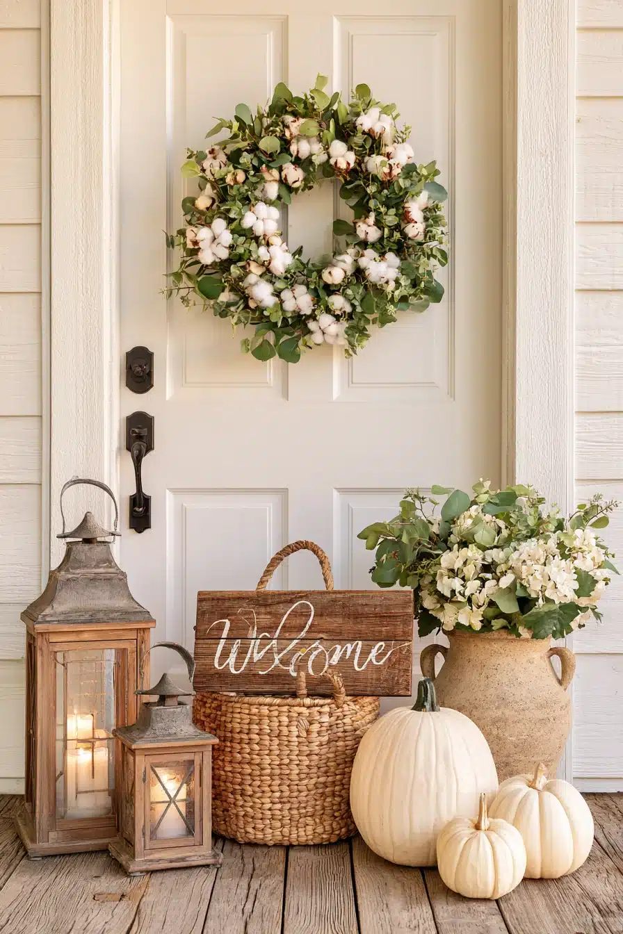 27 Beautiful Thanksgiving Door Decorations for a Warm Festive Welcome